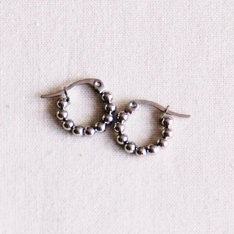 Dottie Creole Mini-Hoop - Gold or Silver