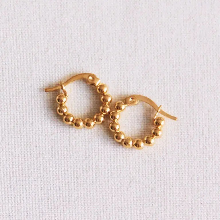 Dottie Creole Mini-Hoop - Gold or Silver