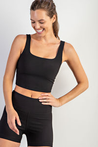 Fit to be Square Ribbed Crop