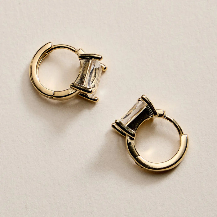 One Sparkle Huggie Hoops