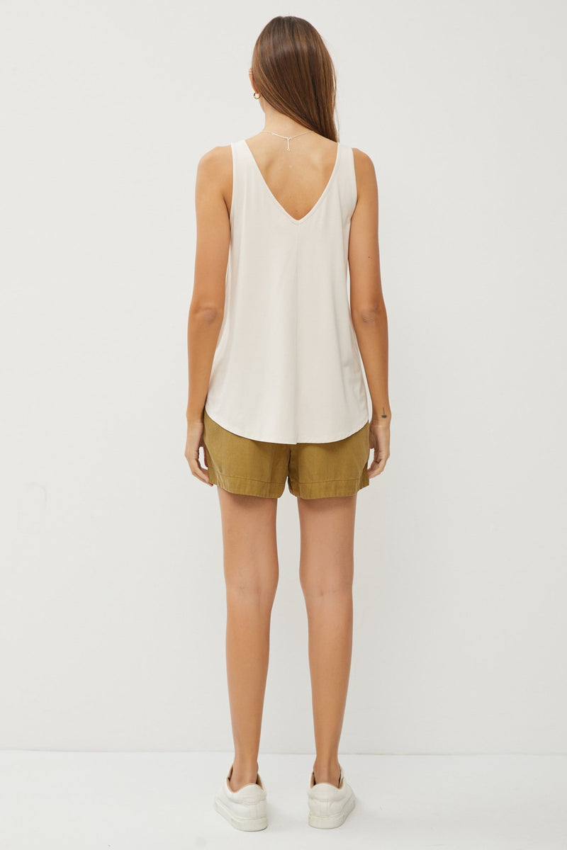 Adelaide Flowy V-neck Tank