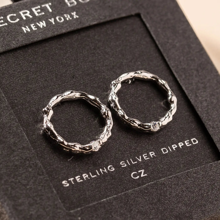 Texture Circle Studs