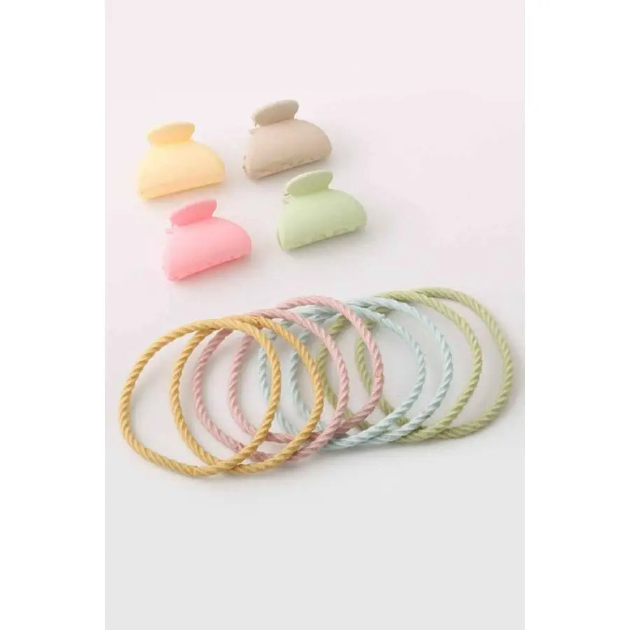 Mini Clip Twist Hair Tie Set