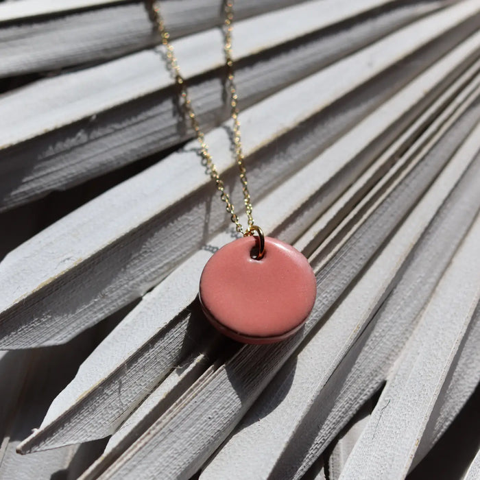Hope Necklace - Pink Ceramic