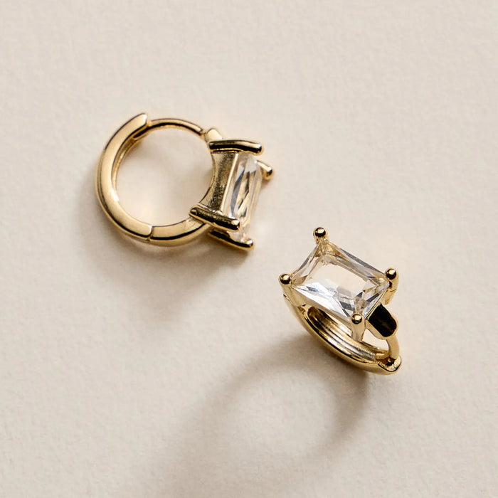 One Sparkle Huggie Hoops