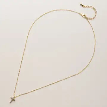Shining Cross Pendant Necklace