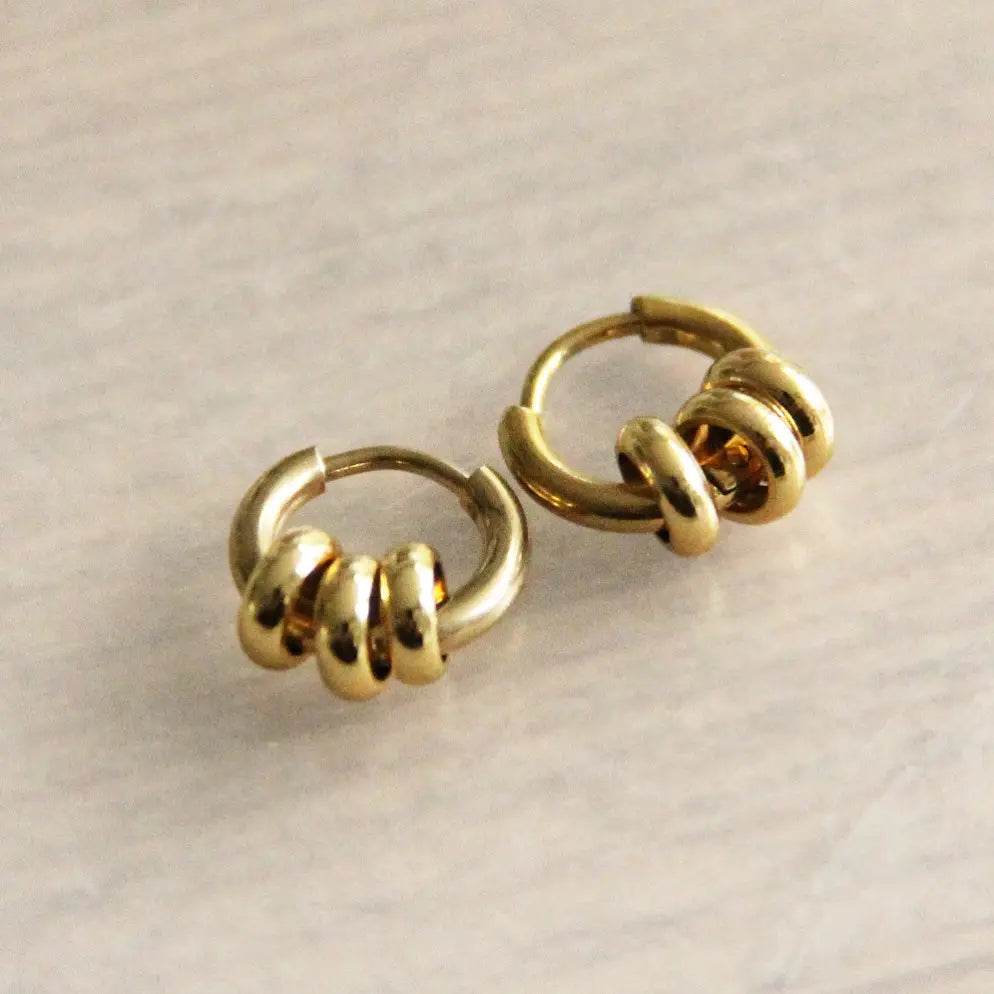 Creole Rings Mini-Hoop  - Gold