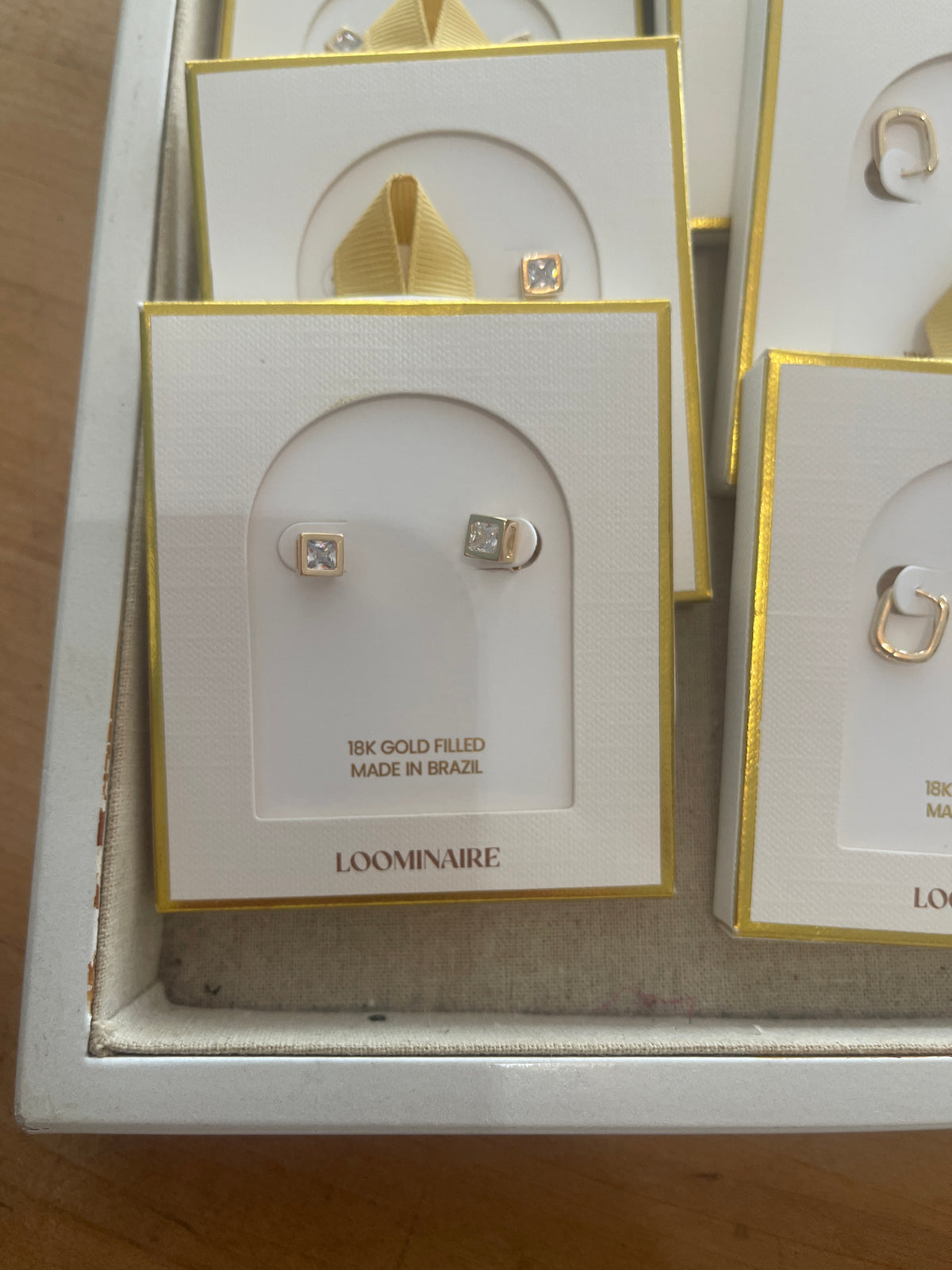 Sparkle Cube Studs
