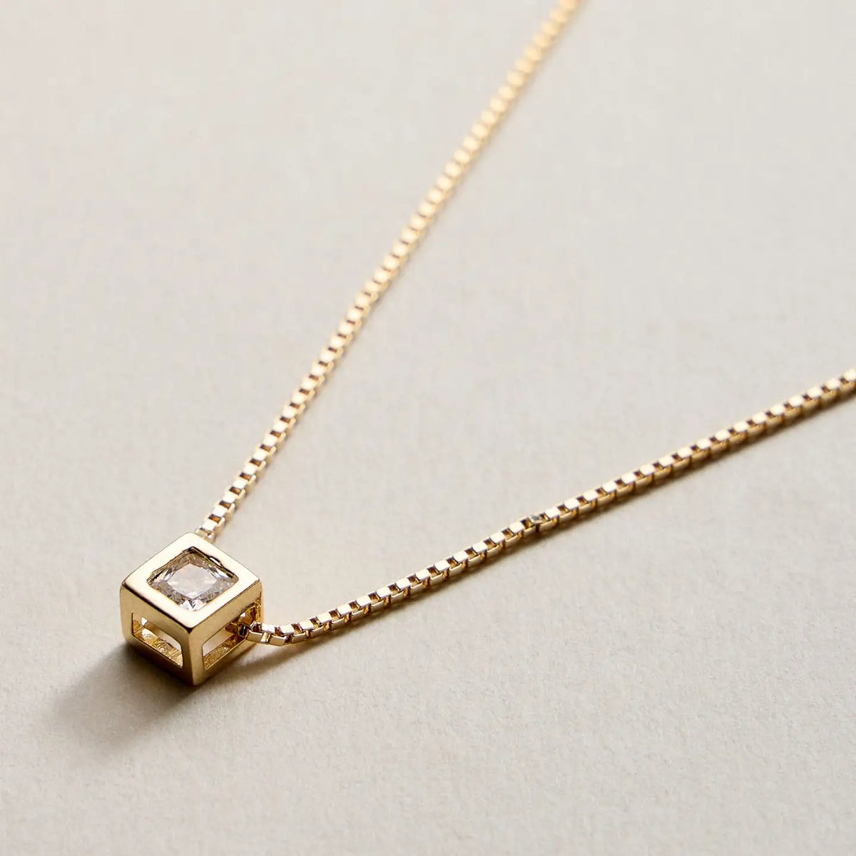 Sparkle Cube Necklace