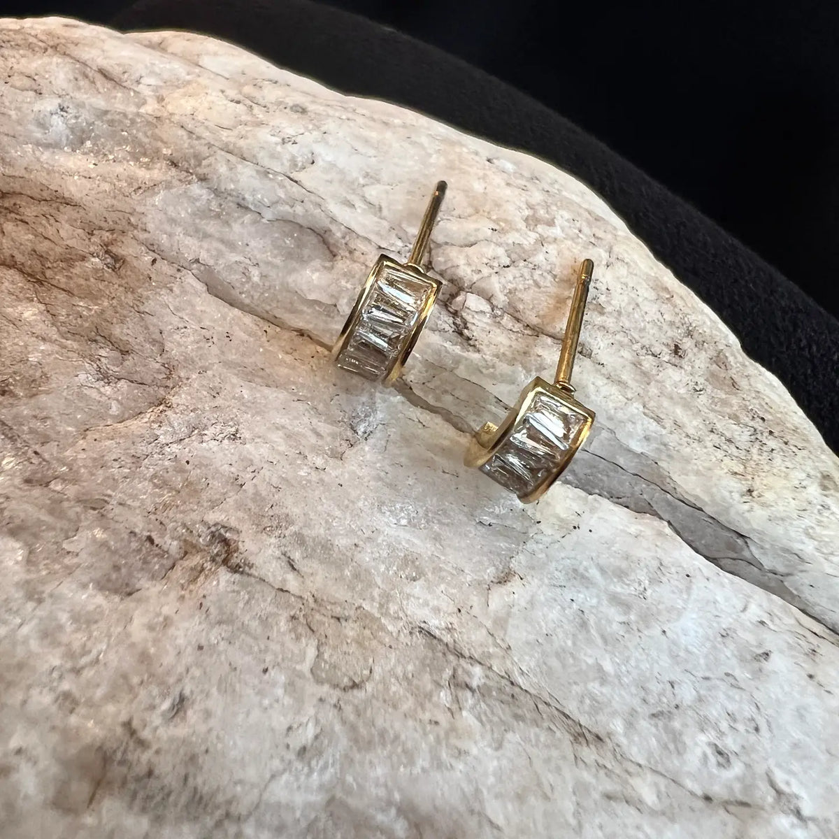 Crystal Hoop Stud