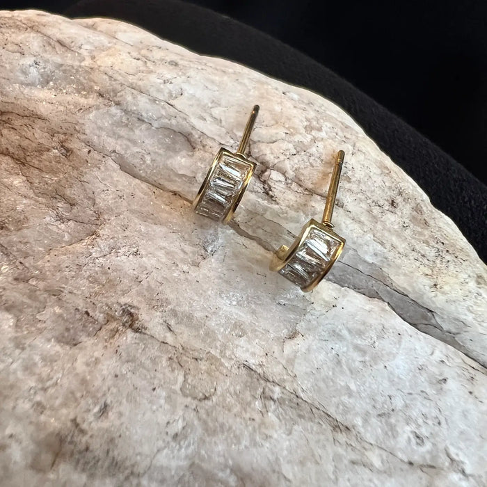 Crystal Hoop Stud