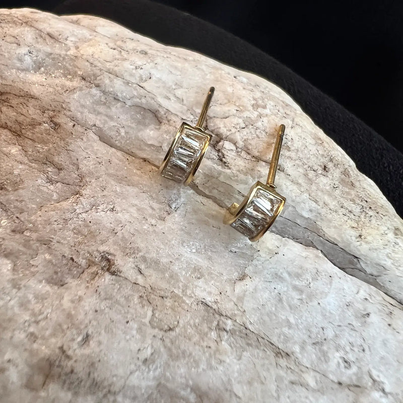Crystal Hoop Stud