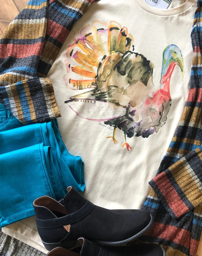 Watercolor Gobble Tee