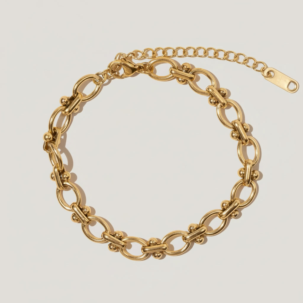 Sarai Stainless Chain Link Bracelet