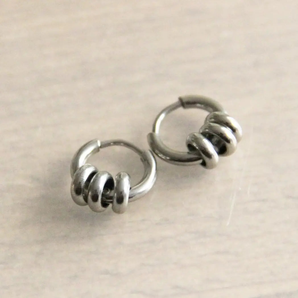 Creole Rings Mini-Hoop  - Silver