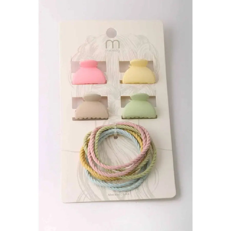 Mini Clip Twist Hair Tie Set