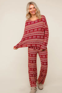 Supersoft Fair Isle Pajama Set