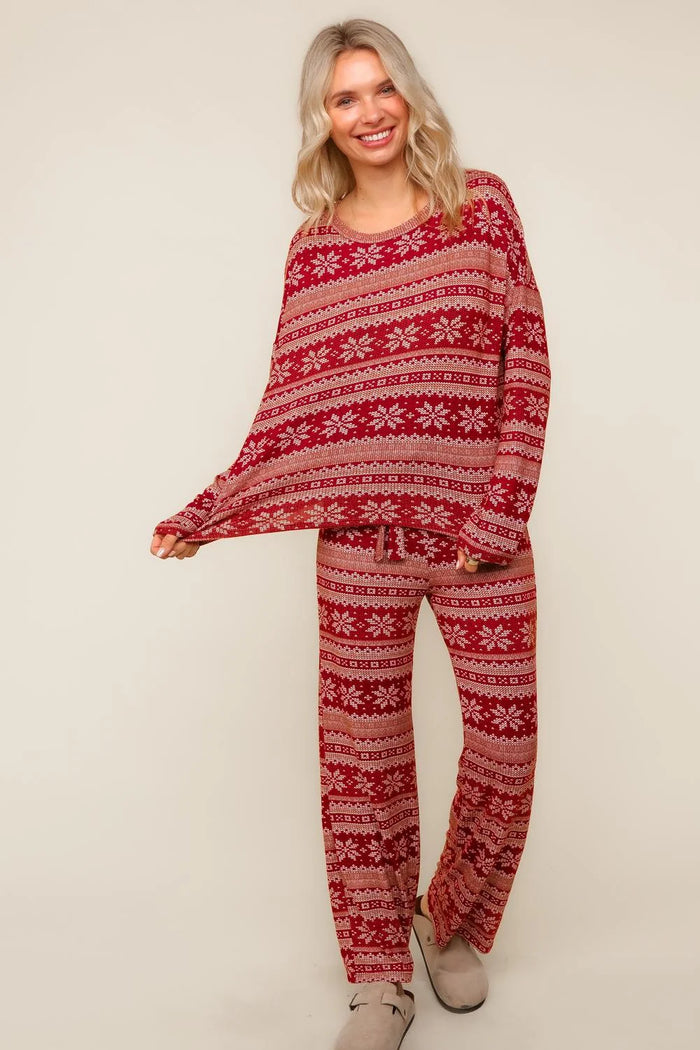 Supersoft Fair Isle Pajama Set