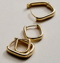 Square Hoop Huggie LG