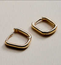 Square Hoop Huggie LG
