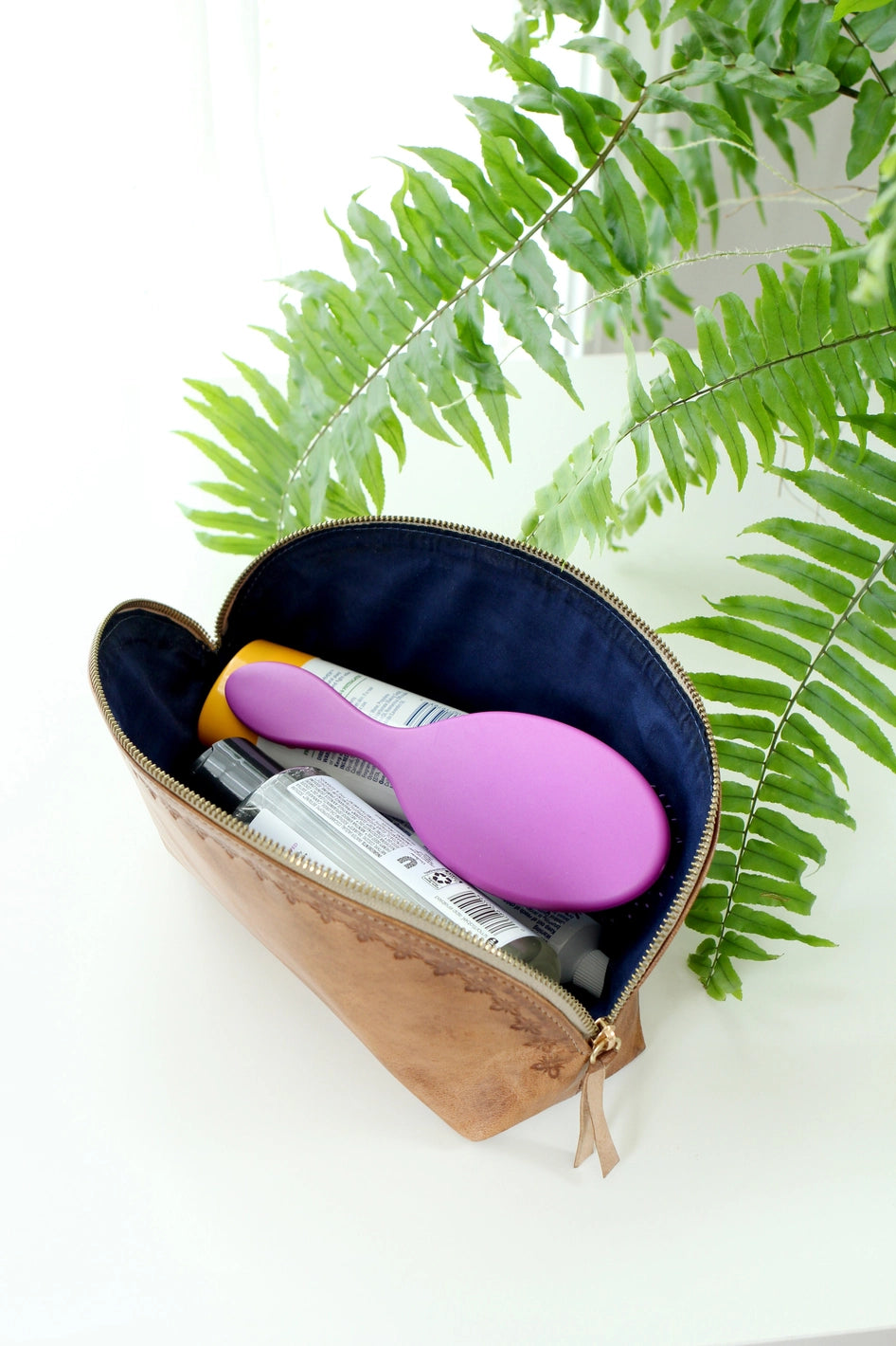 Blossom Leather Pouch - 2 sizes