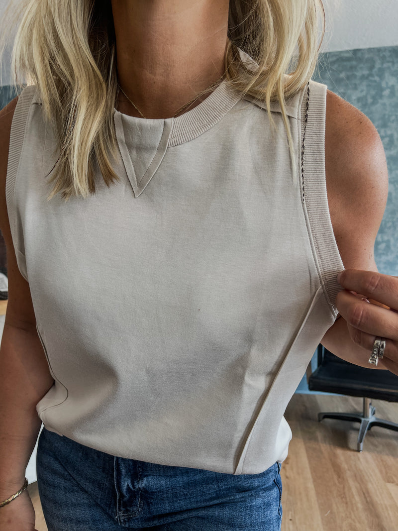 Lexi Lux Knit Crew Tank