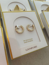 Sparkle Huggie Hoops