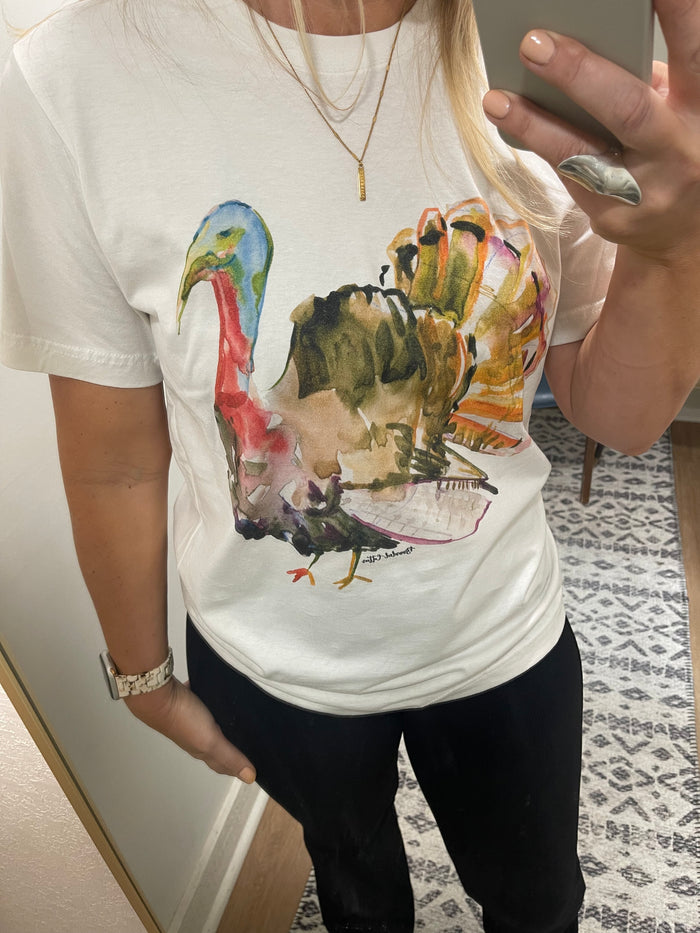 Watercolor Gobble Tee