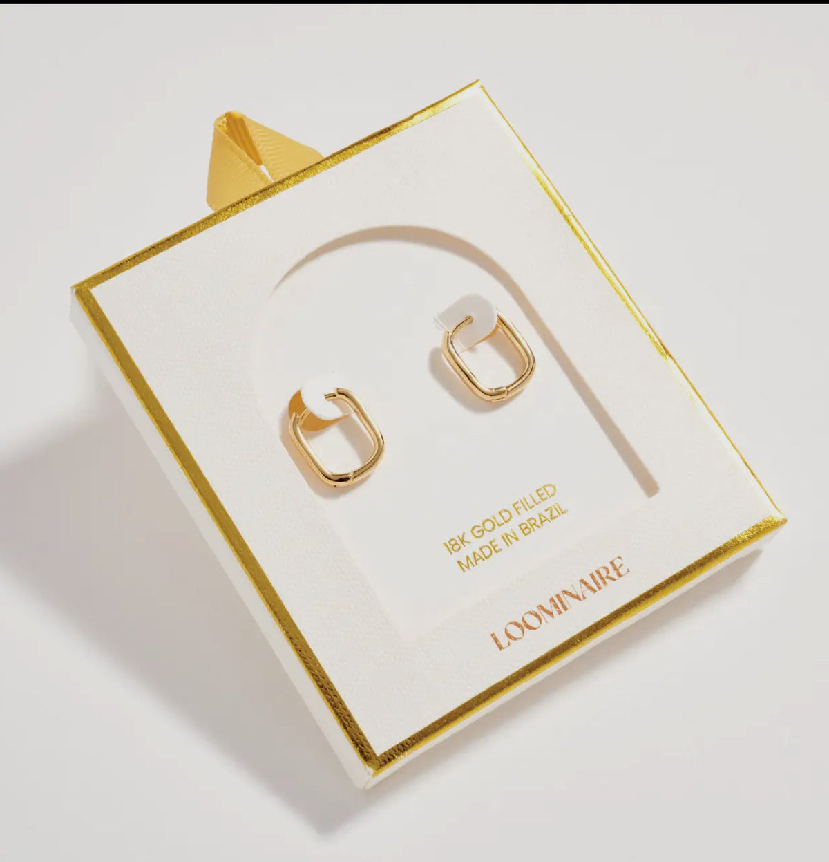 Square Hoop Huggie LG