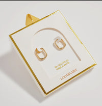 Square Hoop Huggie LG