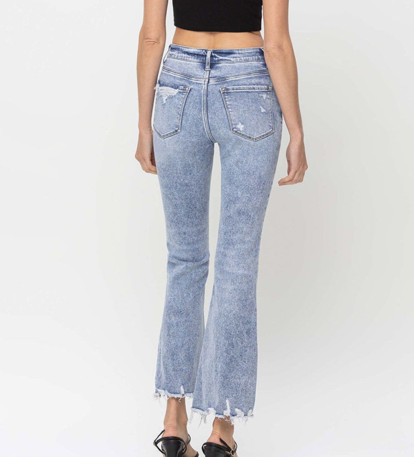 Stoney Side Slit Crop Flare