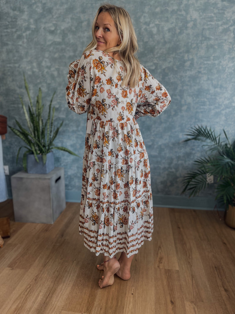 Kora Fall Floral Dress