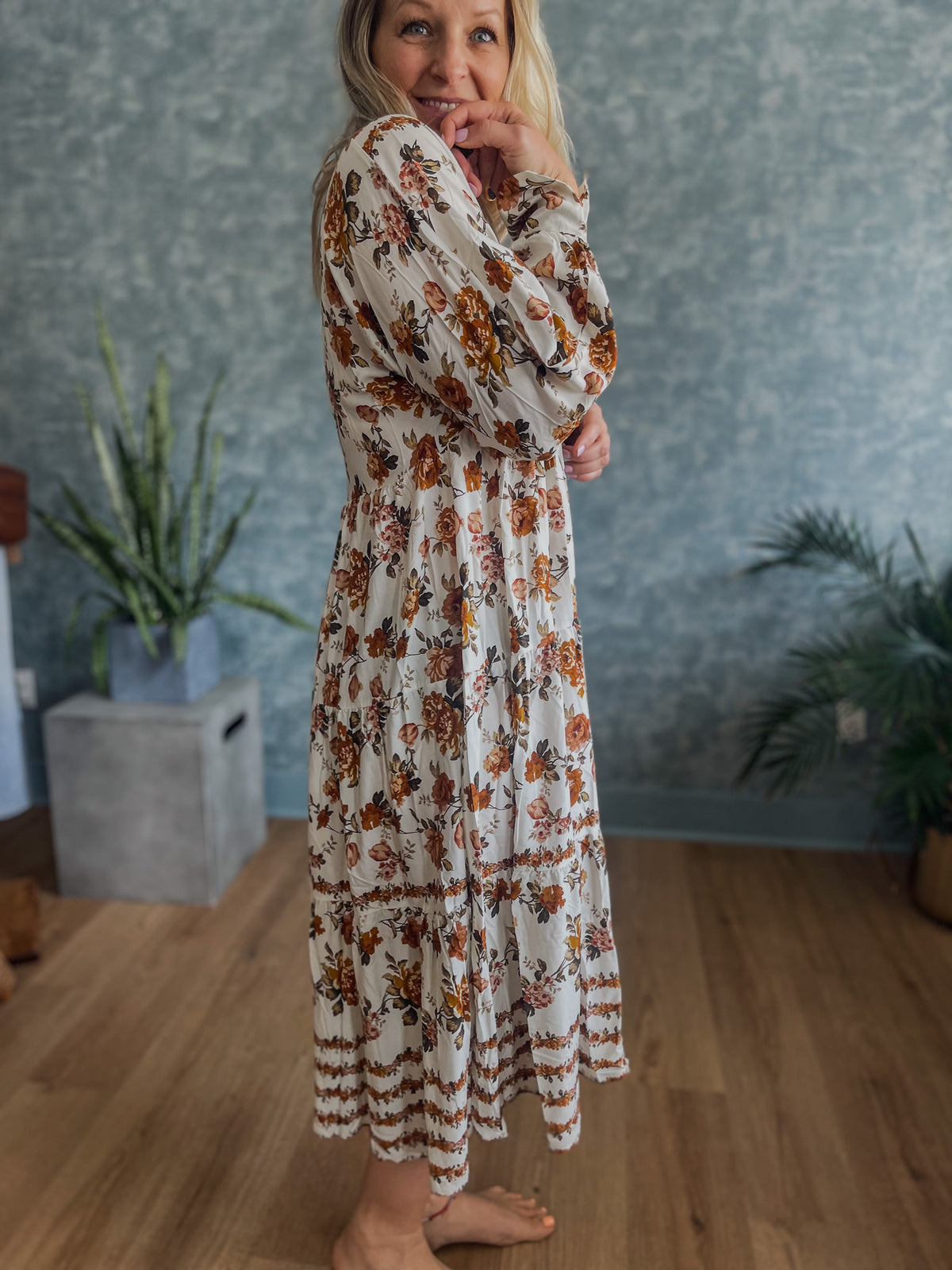 Kora Fall Floral Dress