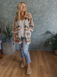 Ruana Tribal Wrap Cardigan