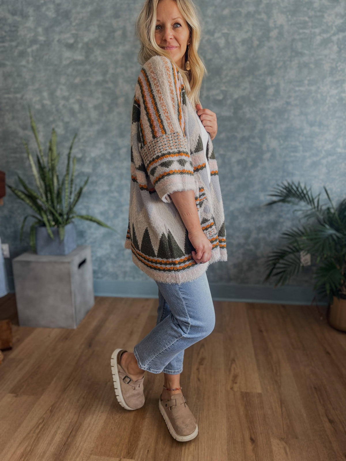 Ruana Tribal Wrap Cardigan