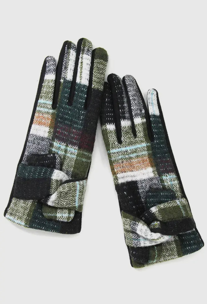 Payton Plaid Driving Gloves