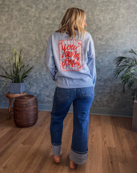 You Are So Loved Crewneck - Light Blue