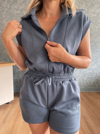 Off-Duty Scuba Romper - Blue