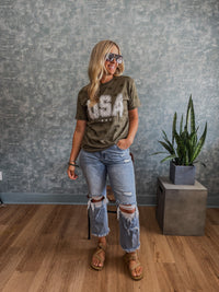 USA Stars Tee - Olive