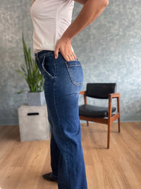 Dena Dark-Wash Trouser Jeans