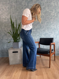 Dena Dark-Wash Trouser Jeans
