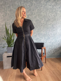 Deidra Belted Midi Dress