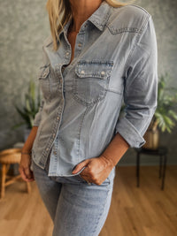 Dolly Denim Buttondown