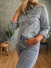 Dolly Denim Buttondown