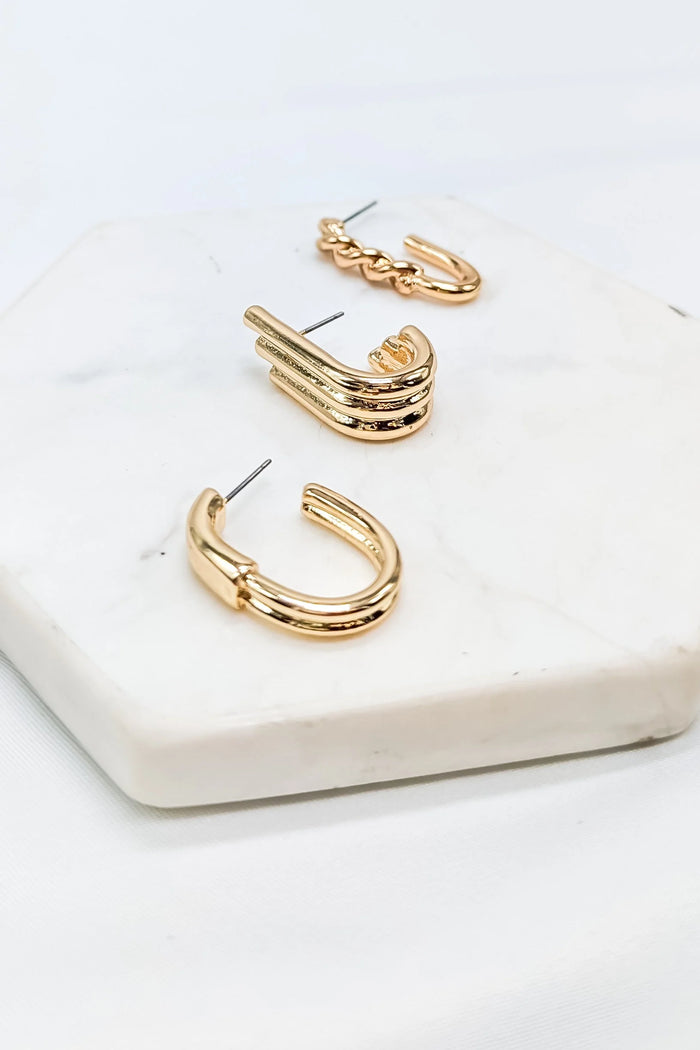 Velma Earring Set - Gold or Silver