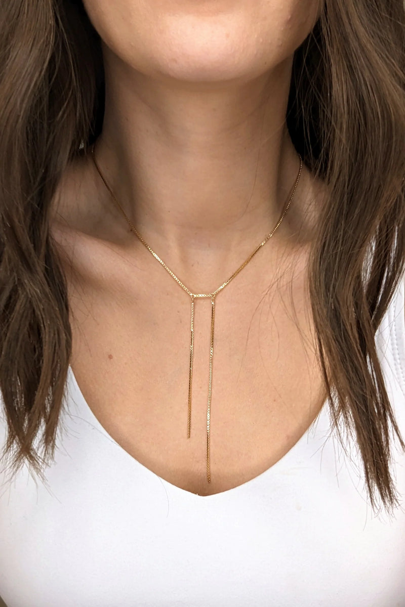 Catherine Double Lariat Necklace