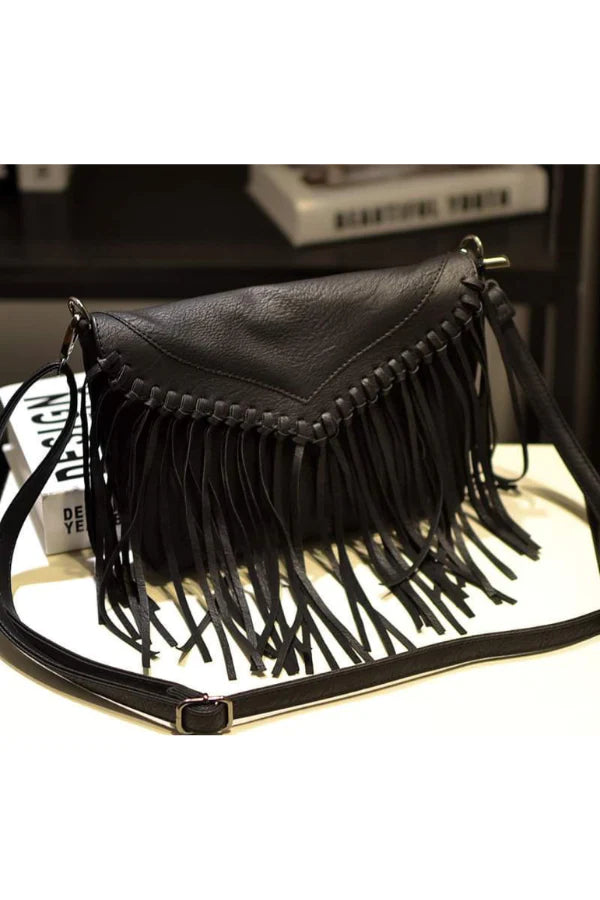 All-Day Fringe Bag - Black