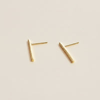 Sparkle Bar Studs -Gold