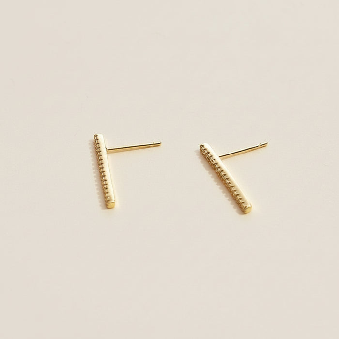 Sparkle Bar Studs -Gold