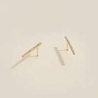 Sparkle Bar Studs -Gold